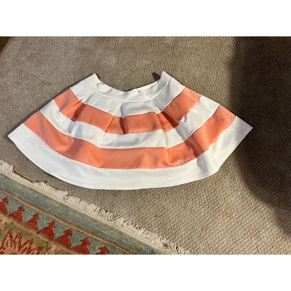 Rare Charlotte Russe Y2K 90's Full A-Line Valley Girl Mall Core Stripe Skirt XL